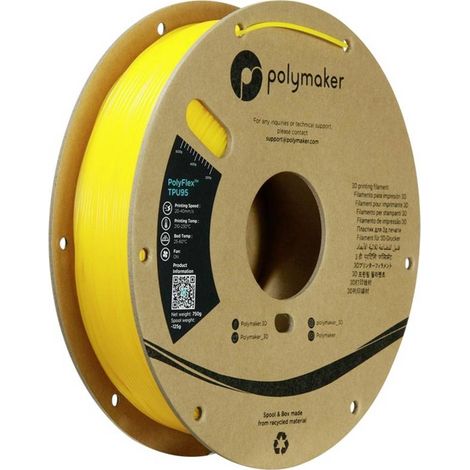 Polymaker PD01004 PolyFlex TPU-95A Filamento per stampante 3D TPU flessibile 1.75 mm 750 g Giallo 1 pz. (1/5)