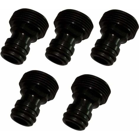 5X Adaptateur connecteur raccord Rapide Tuyau vers Filetage mâle 3/4 C17785