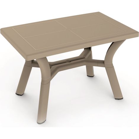 Mesa rectangular reciclada exterior 115x72 arena DALIA garbar