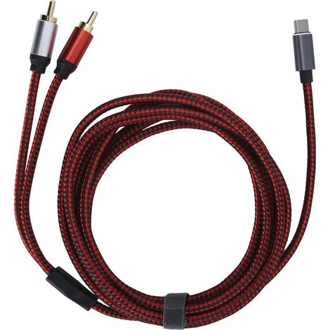 Câble audio USB-C vers 2 RCA de 3 m (1/5)