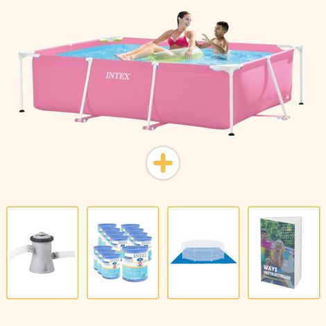 Intex Piscine Tubulaire Rectangulaire - 220x150x60 cm - 5-pièces SCB119 (1/5)