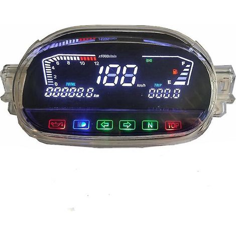 Compteur de vitesse numérique LED pour moto Y1255zr Y125z, odomètre et tachymètre LED - (1/5)