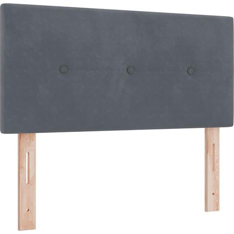 Maison Exclusive - Testiera Grigio scuro 80 cm Velluto