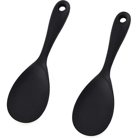 Servierlöffel, 2er-Set Reislöffel, Küchenutensil aus Silikon (1/5)
