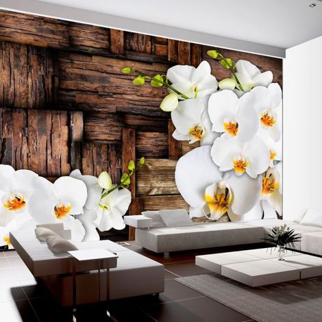 Papier Peint "Blooming Orchids" 140 x 200 cm (1/2)