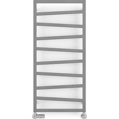 Scaldasalviette Acqua Calda Grigio alto 600mm e largo 500mm - 248 Watt - ZIG600/500SXSPP