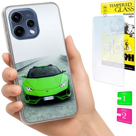 Funda para Oppo Reno 15 5G con cubierta para foto y tapa trasera + cristal 9H (1/5)