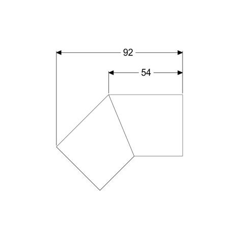 Raccord 45 degrés KESSEL 45100.02