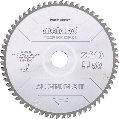Metabo ALUMINIUM CUT PROFESSIONAL 628288000 Kreissägeblatt 160 x 20 x 1.2 mm Zähneanzahl: 48 1 St.
