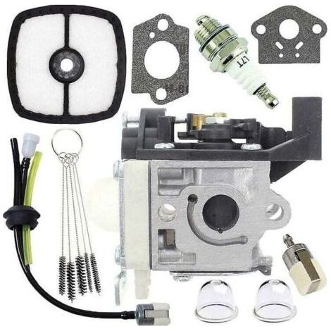 Carburateur Carb reconstruction tuyaux de carburant et ampoules d'amorçage pour Zama Rb-k94 Echo Srm-265 Srm-265es Kit de carburateur carburateur (couleur : argent-1 Set Carbureto