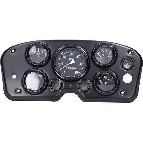 5-in-1 Multifunktions-Autoinstrumentensatz: Tachometer, Tankanzeige, Öldruckanzeige, Wassertemperaturanzeige, Amperemeter, 12 V
