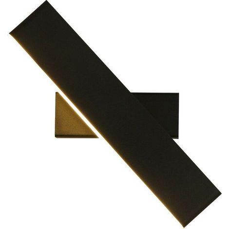 6W LED Wall Sconce Black Lamp Creative Design Indoor Light Fixture Almost 360 Degree Rotation Cool White Wall Lamp for Bedroom Living Room Office Hallway (Black, Warm Light) (1/3)
