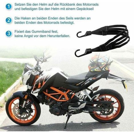 Sangles Bagages 2pcs 60-90cm, Crochet Double Vélo Moto, Tendeur Réglable, Accessoires (1/5)