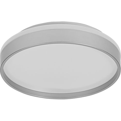 OSRAM ORBIS Gisela Plafonnier LED 300mm, 16W, 3000K blanc chaud, Argent, Métal avec anneau en plastique, IP20 (1/4)