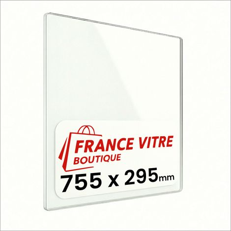 BORU - modèle : 900i - 755 x 295 x 4 mm - Vitre de cheminée pour insert et poêle à bois - verre de rechange - jusqu'à 800°C (1/5)