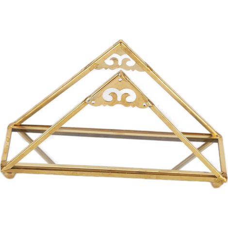 Plateau à bijoux miroir, plateau de rangement pour parfums en verre, plateau décoratif en métal doré (1/5)