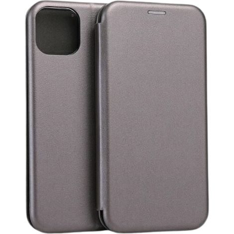 Funda magnética Beline Book para iPhone 15 de 6,1 pulgadas, color acero.