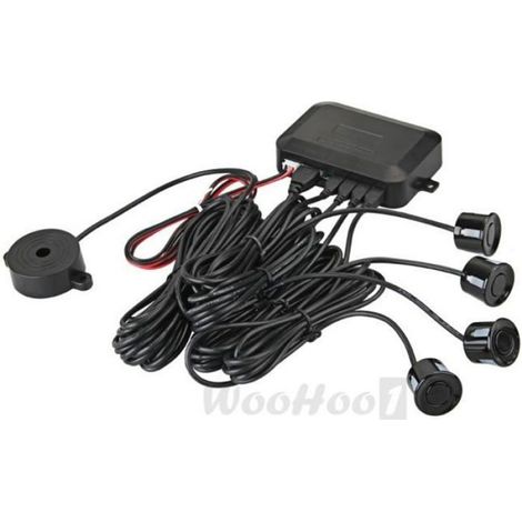 Capteur Parking - Radar Recul Ultrason 4 Sondes 12 V DC Distance 30-250 cm Affichage en cm Alarme Sonore Progressif Kit Complet (1/3)