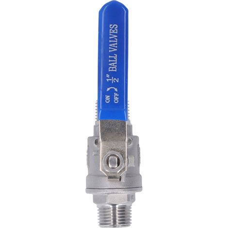 Vanne à bille mâle-mâle 1/2 po DN15 1000 WOG en acier inoxydable 304 pour eau, huile et gaz (1/5)