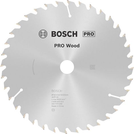 Bosch PRO Wood Circular Saw Blade 190 x 2.6 x 20 mm T36 2608640613
