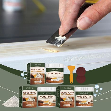 Peinture de finition pour bois - Noyer noir 150 g (Couvre les fissures, les interstices et remplit les graffitis) -- AKRACING (1/5)