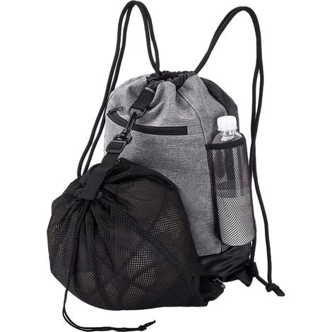 Sac à Cordon Portable Sac de Basket de Basketball de Football de Football de Football de Volleyball Ballon Rangement Extérieur Sports (1/5)