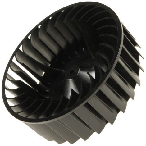 Turbine de ventilation pour sèche-linge – Compatible WHIRLPOOL – Plastique noir – Hauteur 5,9 cm – Profondeur 17,8 cm - C00738545 (1/3)