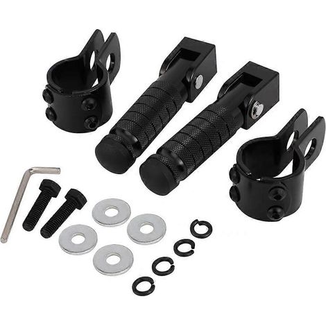 Universelle Klapppedale für Motorräder, Mopeds, Roller, Fahrräder und Motorräder von Kawasaki, Yamaha und Honda. Klappbare Fußstütze. (1/5)