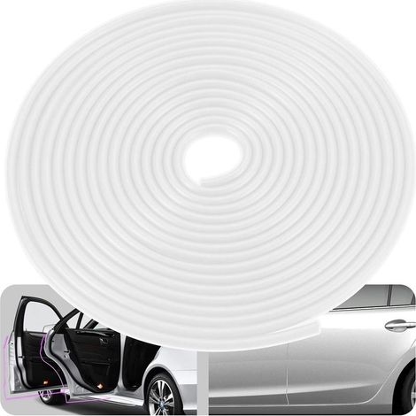Protection de Bord de portière de Voiture, en Forme de U, Peut être coupée, Convient pour la Plupart des Voitures(Blanc,5M) (1/5)