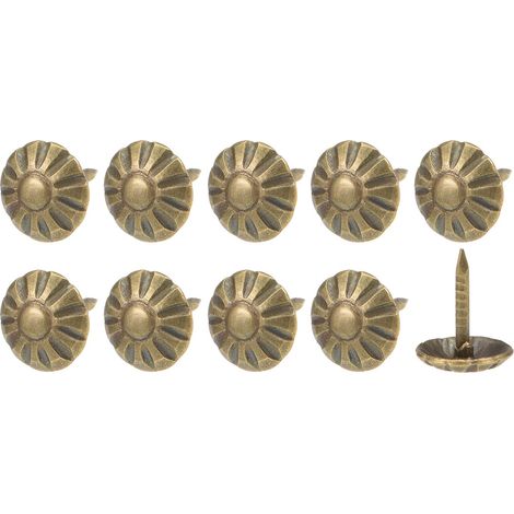100Pcs Rembourrage Clou Punaises (8x10x1.7mm) Bronzé (1/5)