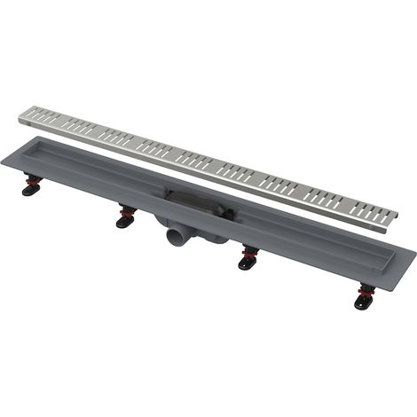 AlcaDrain Duschrinne mit Rand für den perforierten Rost 850 mm Chrom