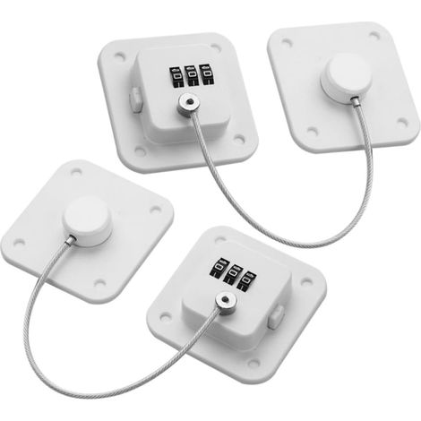 Ensemble de 2 verrous de sécurité pour porte de réfrigérateur (1/5)