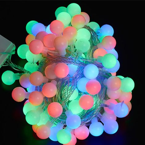 Guirlande lumineuse de Noël d'extérieur avec prise, 3 x 3 m, 200 lumières, télécommande USB, idéale pour les chambres, l'intérieur, les jardins, Noël et les mariages (plusieurs couleurs) [Classe énerg