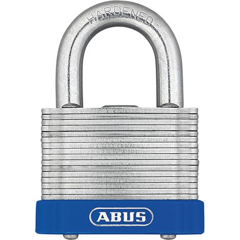 High-Resistance Galvanized Lamella Padlock by Abus, 50mm, Corrosion and Saline Environment Resistant