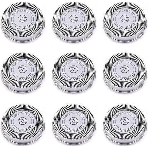 Lot de 9 têtes de rechange SH30 pour rasoirs Philips Norelco séries 3000. 2000. 1000 et S738. avec lames tranchantes et durables. (1/5)
