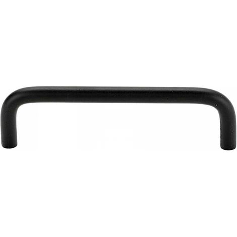 Poignée de meuble design, distance entre les trous 192 mm, pour cuisine, salle de bain, étagère, alliage d'aluminium, noir, 2 pièces (1/5)