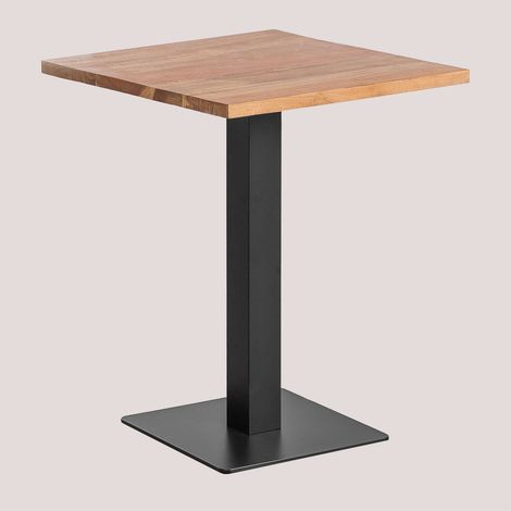 Mesa bar cuadrada en madera de acacia Ristretto SKLUM &x2194&xFE0E 60 cm (1/5)