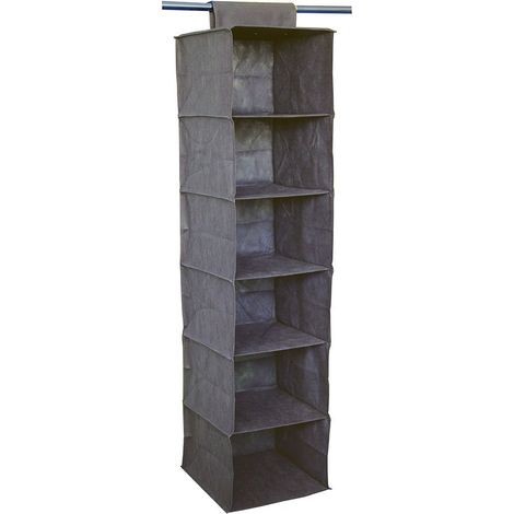 Regal mit 6 Böden 30x30x120cm Vliesstoff MONDEX
