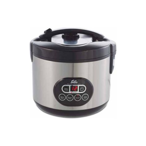 Cocedor de arroz al vapor Solis Duo Programm 817 1,2 L acero inoxidable