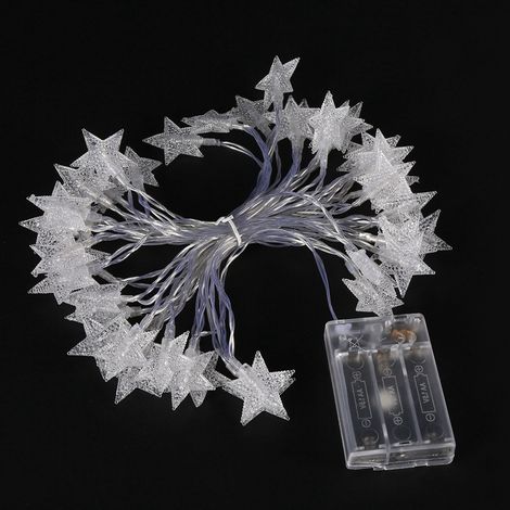 Guirlande lumineuse LED à piles Ejoyous 6m 40 étoiles, décorations féeriques pour intérieur/extérieur (1/5)