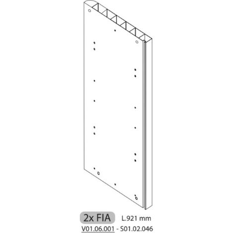 R 2X FIA S01.02.046 X COPRICALDAIA RESINA HIMALAYA C/SERRANDA 59X39X98H