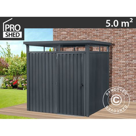 Garden shed w/skylight, 2.04x2.45x2.26 m, 5.0 m², Anthracite (1/5)