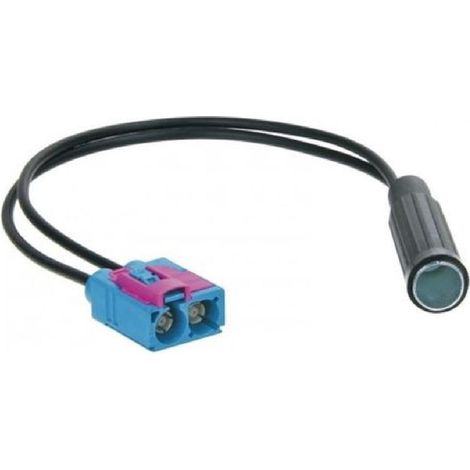 Adaptateur Antenne 2xFakra F DIN F compatible avec AUDI VW Seat Skoda ap08