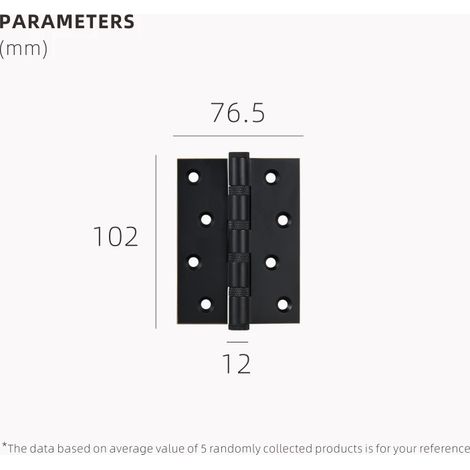 (H4016-QBCF) Charnières de porte en laiton moleté Doorroom, rainure libre, épaisseur lisse et silencieuses, 4 et 5 pouces (1/5)
