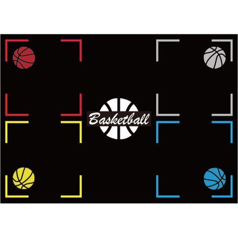 Basketball-Trainingsmatte 80 x 120 cm – Geräuscharme Gummisohle – Rutschfest für das Training zu Hause – Kompatibel mit Sportspielzeug (1/5)