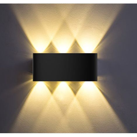 Applique da esterno a LED, 958 lumen, bianco caldo, nero (1/5)