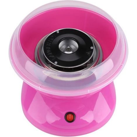Machine à barbe à papa - 220V 500W - Rose - Cuillère et bâtons inclus (1/3)