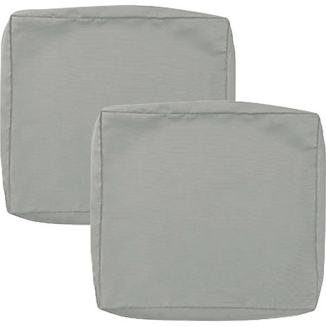 Housse De Coussin Exterieur Impermeable pour Salon De Jardin, Lots De 2/4 Housse Assise Salon De Jardin avec Fermeture Éclair, Amovibles pour Intérieur Et Extérieur, Terrasse(Color2,65x65x10cm2pcs) (1/5)