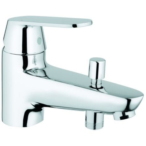 Grohe Wannen-Einhebelmischer Eurosmart Cosmopolitan 1/2", Bedienungshebel aus Metall, chrom