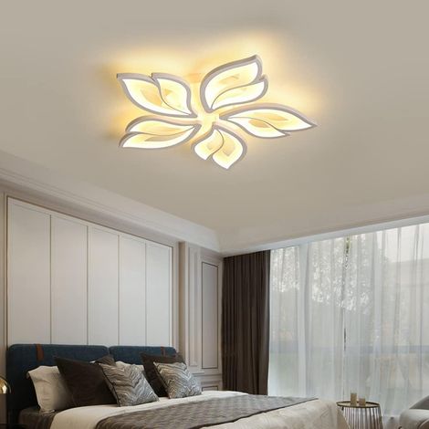 COMELY Plafoniera a LED da 60 W, Lampada da soffitto moderna a forma di fiore creativa, Lampadario a soffitto per soggiorno, camera da letto, corridoio, sala da pranzo, cucina, bianco caldo 3500 K (1/5)